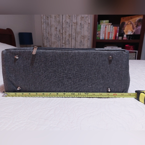 Chaps - Saddle Haven 2.0 Kohl's Pack-All Boarding Bag Laptop Bag Grey & Brown - Picture 12 of 15